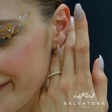 Load image into Gallery viewer, AURELIS - RING SILVER 925 PLATED GOLD CZ WHITE