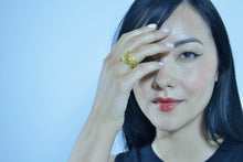 Load image into Gallery viewer, ORNELLA - RING SILVER 925 PLATED GOLD LACE CIRCLES