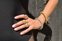 Load image into Gallery viewer, ORNELLA - RING SILVER 925 PLATED GOLD LACE CIRCLES