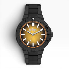 Lee Cooper London | Black & Gold Gradient Diver-Style Watch — 44mm