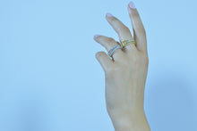 Load image into Gallery viewer, TRINIA - RING SILVER 925 PLATED GOLD THREE LINES