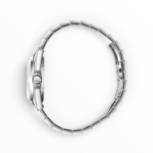 SUL EXTRAS Beverly Hills Polo Club Vintage automatic men's watch side view with stainless steel bracelet