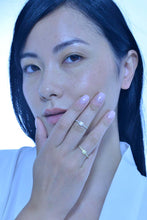 Load image into Gallery viewer, QUADRA -RING SILVER 925 PLATED GOLD BARS SQUARE