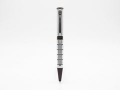 Aigner | Enzo Ballpoint Pen — Silver & Gunmetal Steel — Men's Writing Instrument