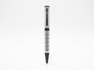 Aigner | Enzo Ballpoint Pen — Silver & Gunmetal Steel — Men's Writing Instrument