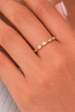 Load image into Gallery viewer, ORIELLE - RING SILVER 925 PLATED GOLD CIRCLES