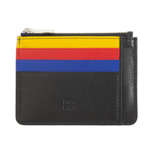 تحميل الصورة إلى عارض المعرض، Dudu Tiago unisex wallet in soft Nappa calfskin leather with multiple card slots front