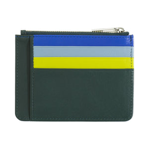 Unisex Dudu Tiago Nappa leather wallet with multiple compartments, card holders, coin pocket, and slim compact design for everyday use back