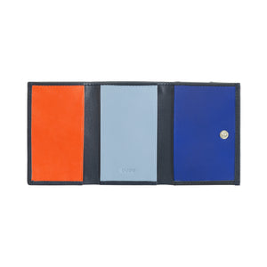 Handcrafted Dudu leather wallet with multiple card slots inside view