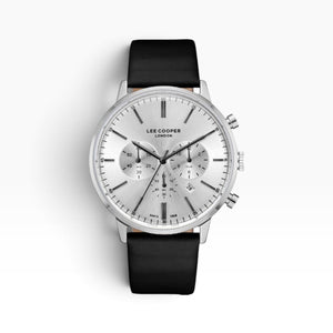 Lee Cooper London | Silver Sunray Chronograph Men's Watch — 45mm