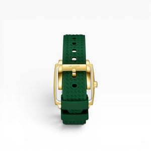 Lee Cooper London | Green Multifunction Square Gold Watch — 39×46mm