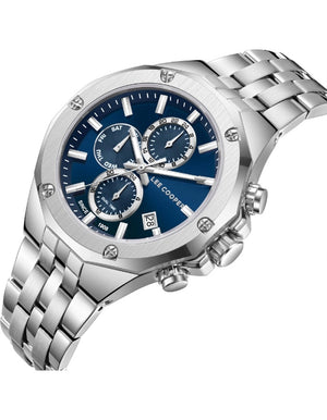 Lee Cooper Men's Multi Function Dark Blue Dial Watch