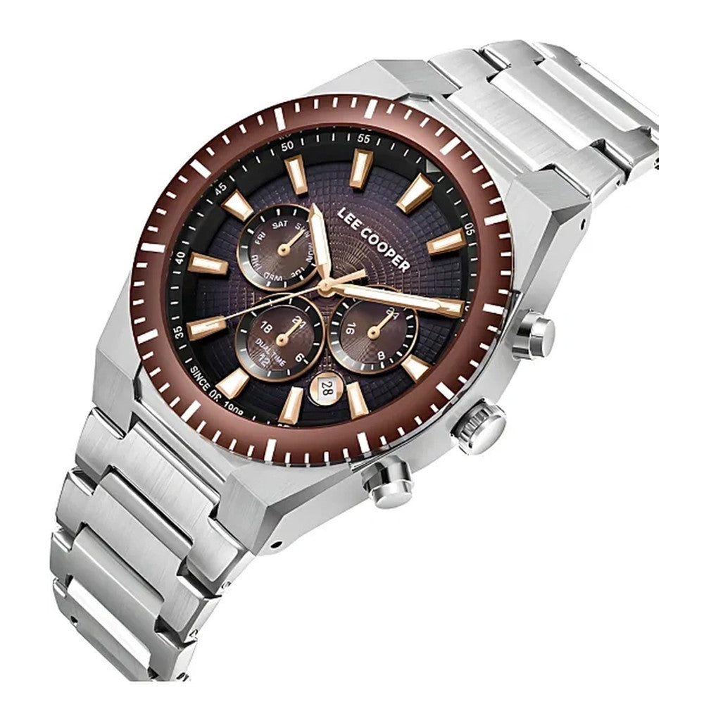 LEE COOPER - Men Multi Function Dark Brown Dial Watch - LC08100.340
