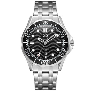 KENNETH SCOTT - K22009-SBSB - 48 mm Men's Stainless Steel Analog Watch