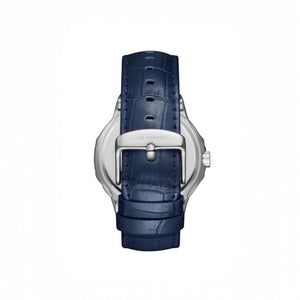 LEE COOPER - LC08108.599 - Men's analog Octagonal rose-gold-toned bezel and a dark blue dial