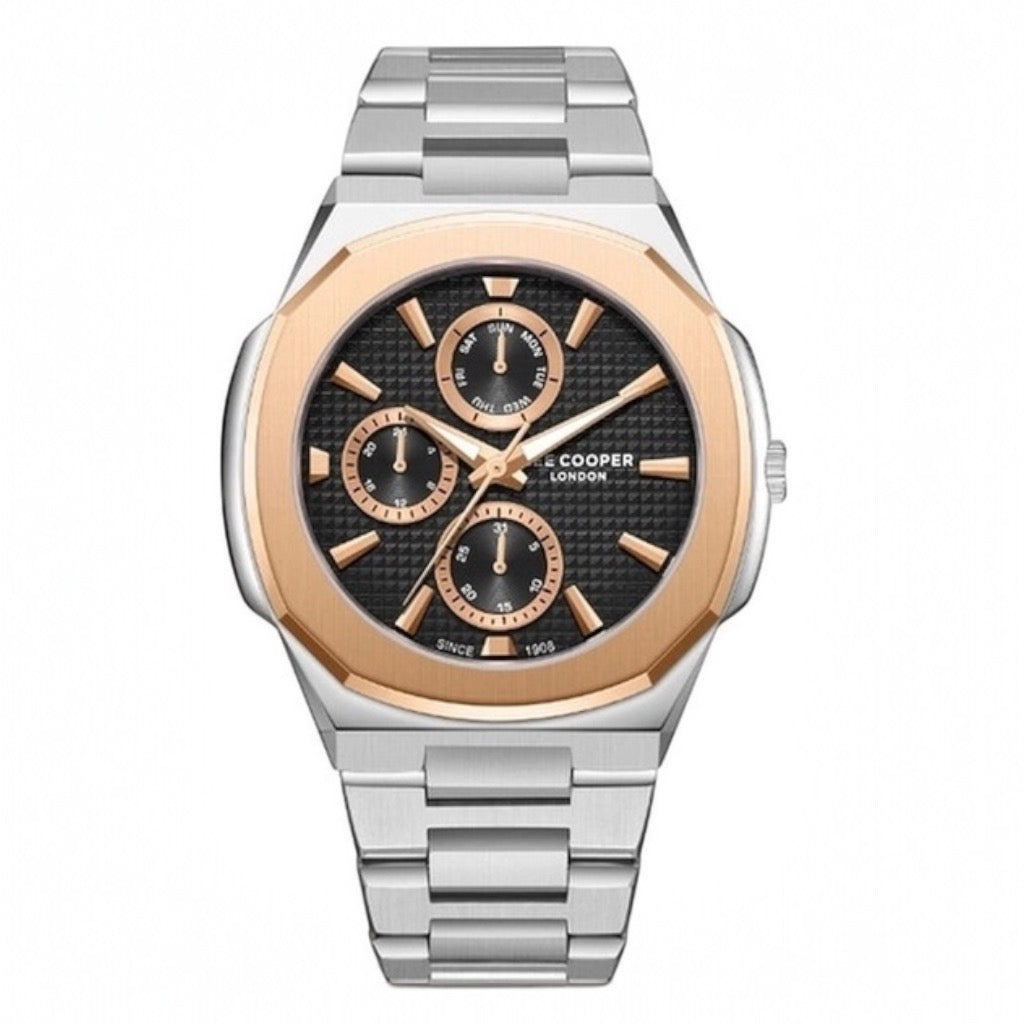 LEE COOPER - Men's 45MM Silver Chronograph Metal Strap Watch - LC08047.550