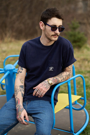 Fashion eyewear Sefsan Yang blue tortoise design