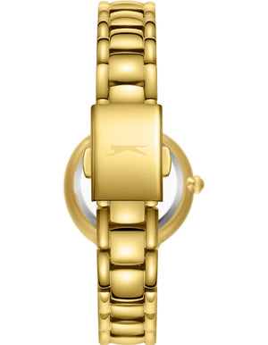 SLAZENGER Women's Analog Silver Dial Watch - Gold