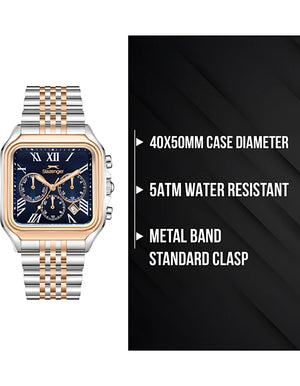 Slazenger Men's Watch, Multifunction Display and Metal Strap