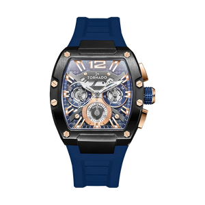 Tornado | Xenith Multifunction Skeleton Tonneau Men's Watch — T23105 — 43mm