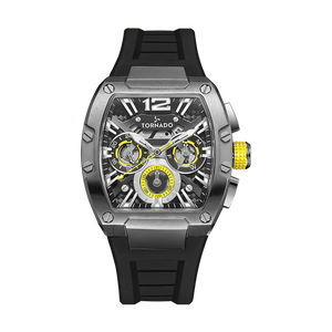 Tornado | Xenith Multifunction Skeleton Tonneau Men's Watch — T23105 — 43mm