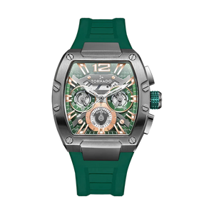 Tornado | Xenith Multifunction Skeleton Tonneau Men's Watch — T23105 — 43mm
