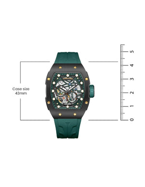 Tornado - Autonova Men's Automatic Black Dial Watch / Green Strap