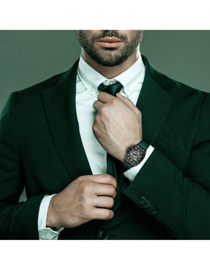 Tornado - Autonova Men's Automatic Black Dial Watch / Green Strap