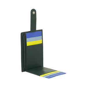 Dudu Timor unisex wallet in soft genuine calfskin leather with multiple card slots inside