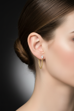Earring on Model - Correct Position