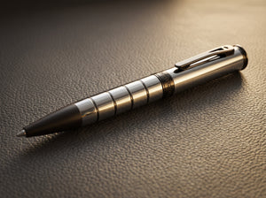 Aigner | Enzo Ballpoint Pen — Silver & Gunmetal Steel — Men's Writing Instrument