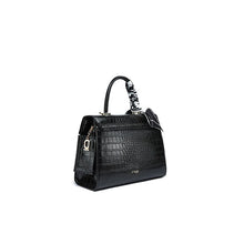 تحميل الصورة إلى عارض المعرض، Stylish Fyor BD 104 faux leather handbag with inner compartment and secure zip closure for women back view