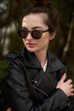 تحميل الصورة إلى عارض المعرض، Premium Sefsan Yang designer sunglasses with handcrafted acetate frame, polarized CR39 lenses, intellectual style, and comfortable unisex fit side view