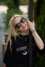 Load image into Gallery viewer, Sefsan BOBA sunglasses with durable black frame, gradient smoke lenses, UV-protective eyewear, and modern unisex silhouette model front view