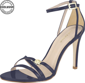 Luz Da Lua Laminati Ouro women’s heels with premium metallic leather upper, slim heel, and modern chic fashion style