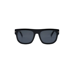 Sefsan Nehsan sunglasses with thick-frame design, smoke tinted lenses, and sleek unisex style for modern everyday wear front view