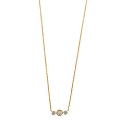 Silver 925 gold-plated necklace featuring two pearls, elegant minimalist design, and delicate chain for women