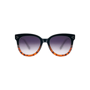 Sefsan BOBA sunglasses with black tortoise frame and gradient smoke lenses, unisex stylish design, and modern everyday eyewear front view