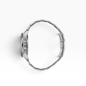 SUL EXTRAS Beverly Hills Polo Club men's automatic watch with a silver stainless steel cushion case and bracelet.