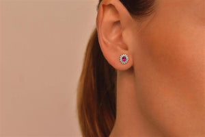 RUBINA HALO - EARRINGS