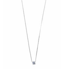 NECKLACE SILVER 925 RHODIUM BRILLIANT CZ WHITE