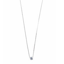تحميل الصورة إلى عارض المعرض، NECKLACE SILVER 925 RHODIUM BRILLIANT CZ WHITE
