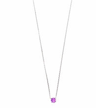تحميل الصورة إلى عارض المعرض، NECKLACE SILVER 925 RHODIUM BRILLIANT CZ RUBY
