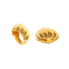 تحميل الصورة إلى عارض المعرض، RING METAL PLATED GOLD RIBBED
