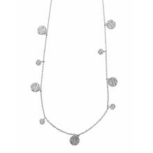 تحميل الصورة إلى عارض المعرض، NECKLACE SILVER 925 RHODIUM CHATON CZ WHITE

