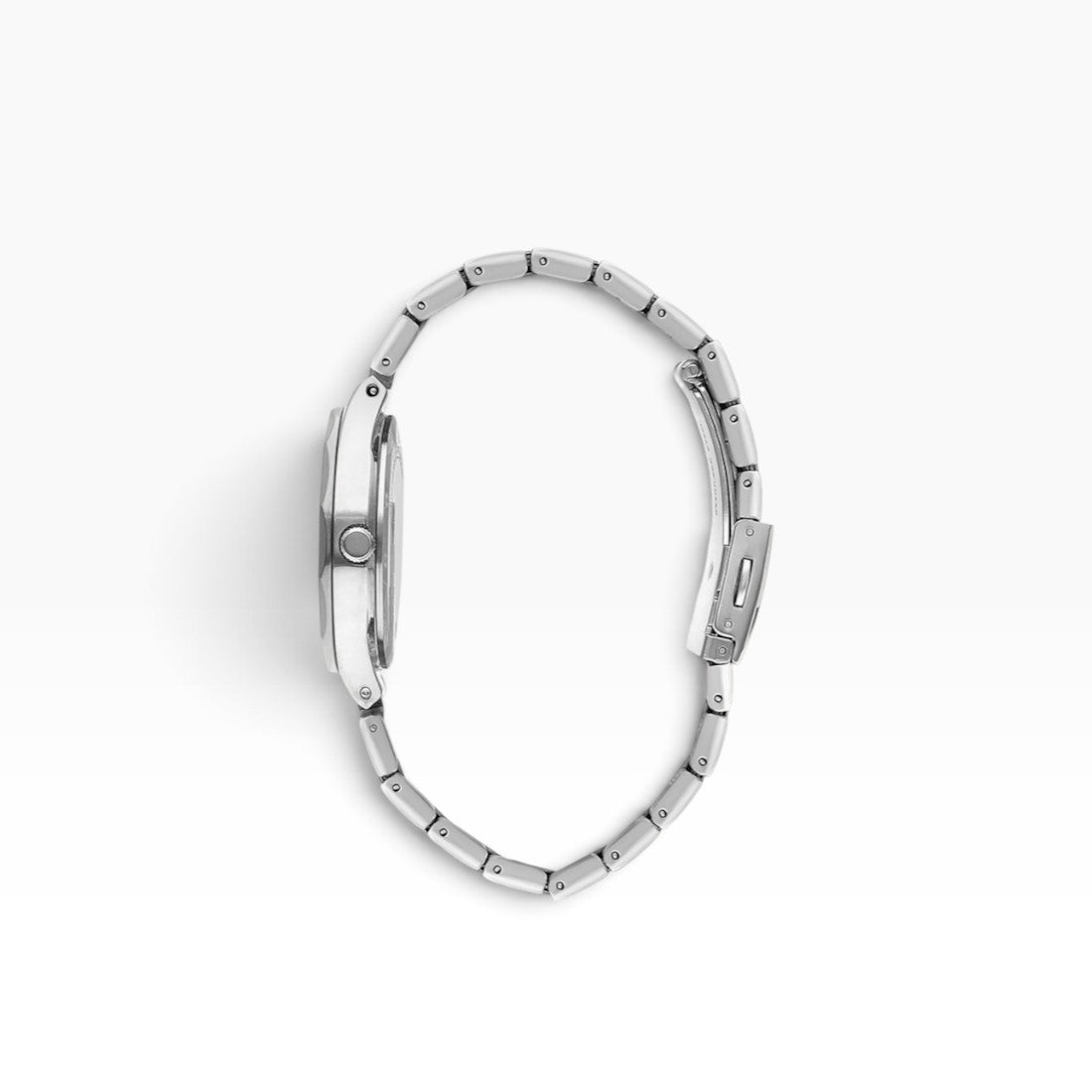 Lee Cooper London | Navy & White Mother-of-Pearl Crystal Silver Watch — 32mm
