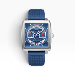 Lee Cooper London | Navy Blue Multifunction Square Silver Watch — 39mm