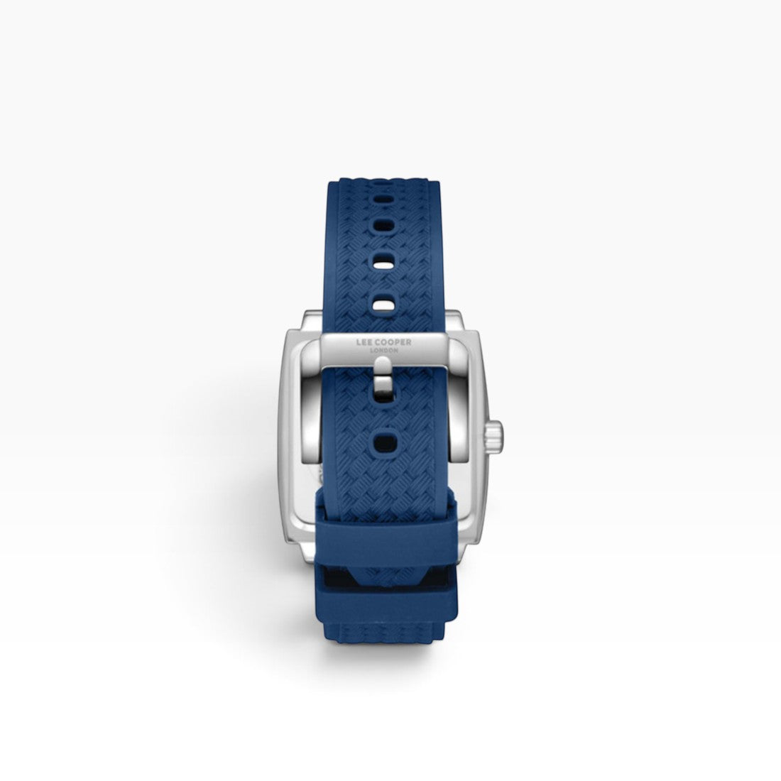Lee Cooper London | Navy Blue Multifunction Square Silver Watch — 39mm