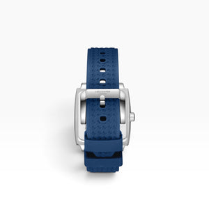 Lee Cooper London | Navy Blue Multifunction Square Silver Watch — 39mm