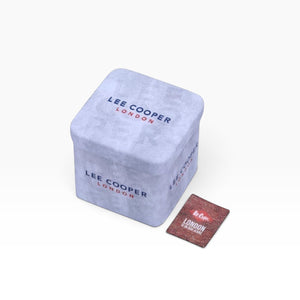 Lee Cooper London | Navy Blue Multifunction Square Silver Watch — 39mm